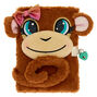 Maddie the Monkey Lock Plush Diary - Brown,