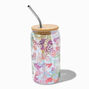 Butterfly Print Mason Jar Tumbler,