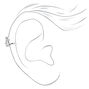 Silver Embellished Wave Ear Cuff,