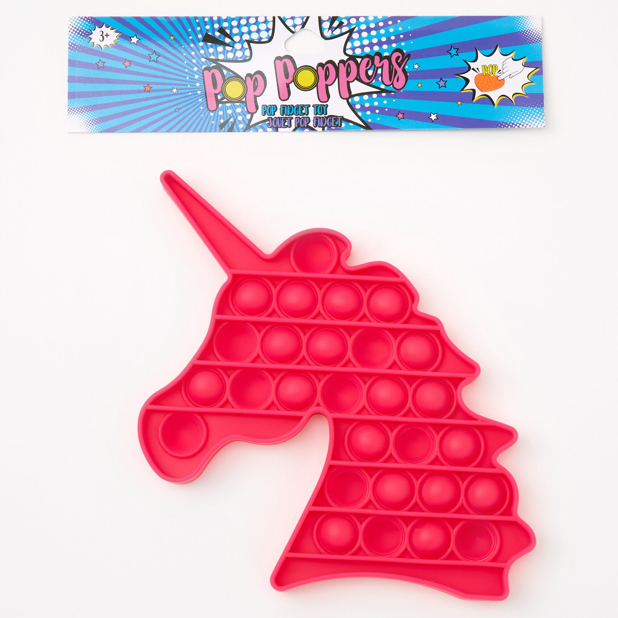 red pop it fidget toy