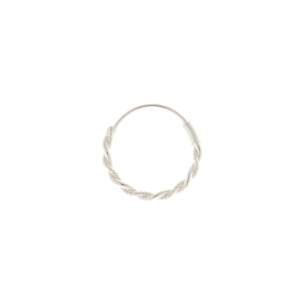 Sterling Silver 22G Braided Chain Nose Ring Claire s