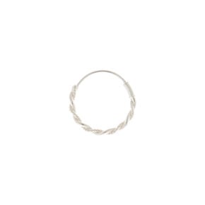 Sterling Silver 22G Braided Chain Nose Ring,