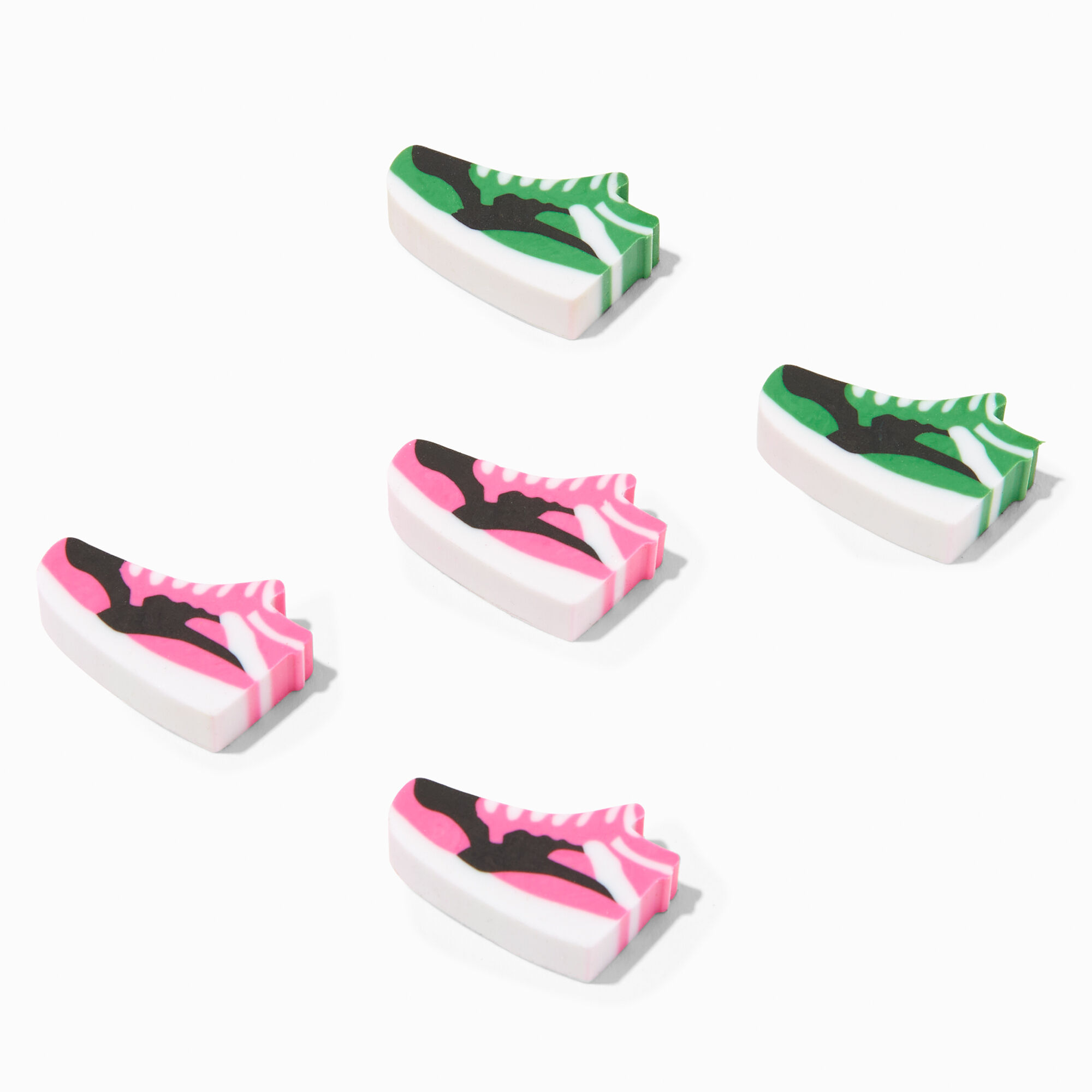 View Claires Sneaker Erasers 5 Pack Pink information