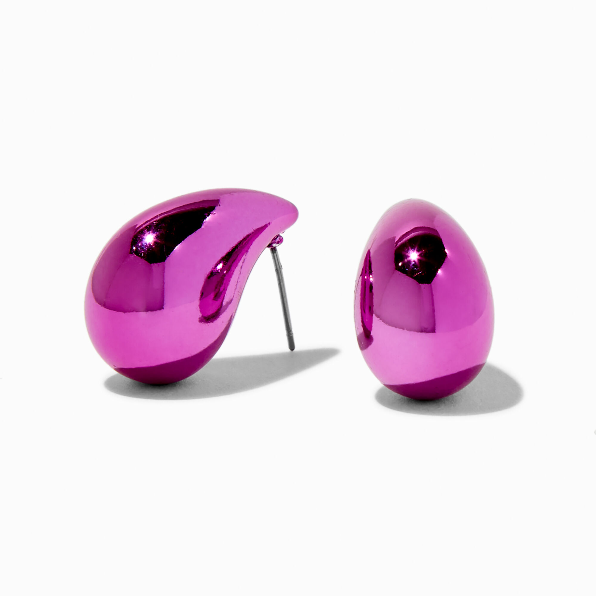 View Mean Girls X Claires Bubble Teardrop Stud Earrings Pink information