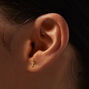 Gold-tone Dagger Stud Earrings,