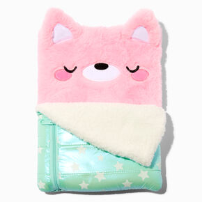 Sleepy Pink Cat Plush Sketchbook,