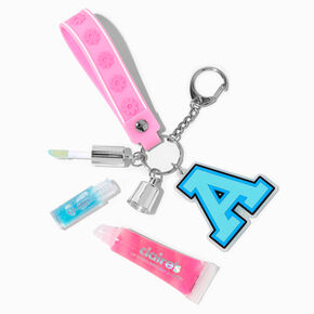 Initial Varsity Lip Gloss Keychain - A,