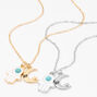 Best Friends Celestial Hamsa Hand Pendant Necklaces - Turquoise, 2 Pack,