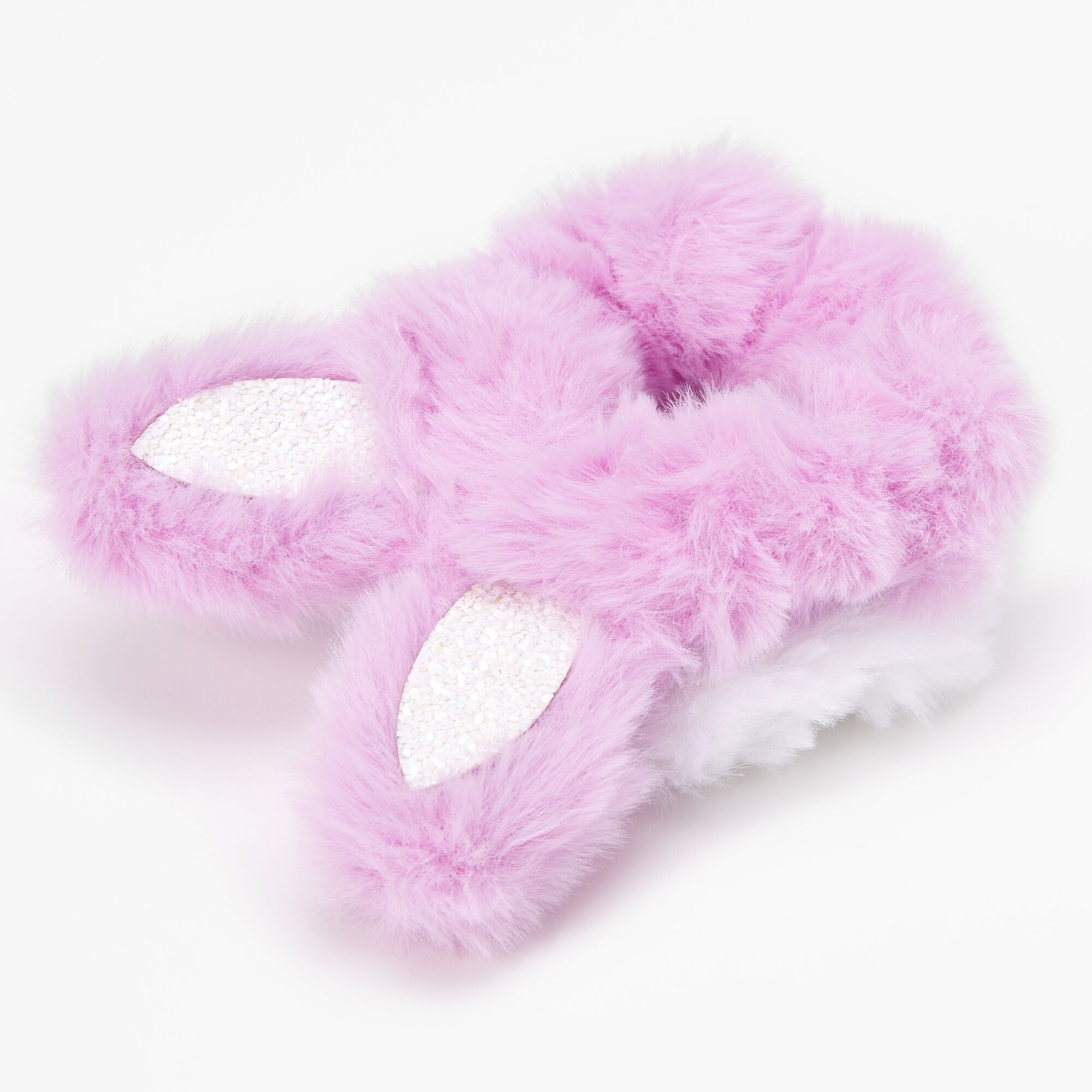 Claire's Club Medium Bunny Ear Hair Scrunchies - Pink,