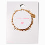 T H E M E x Claire&#39;s Gold-tone Paperclip Chain Bracelet,