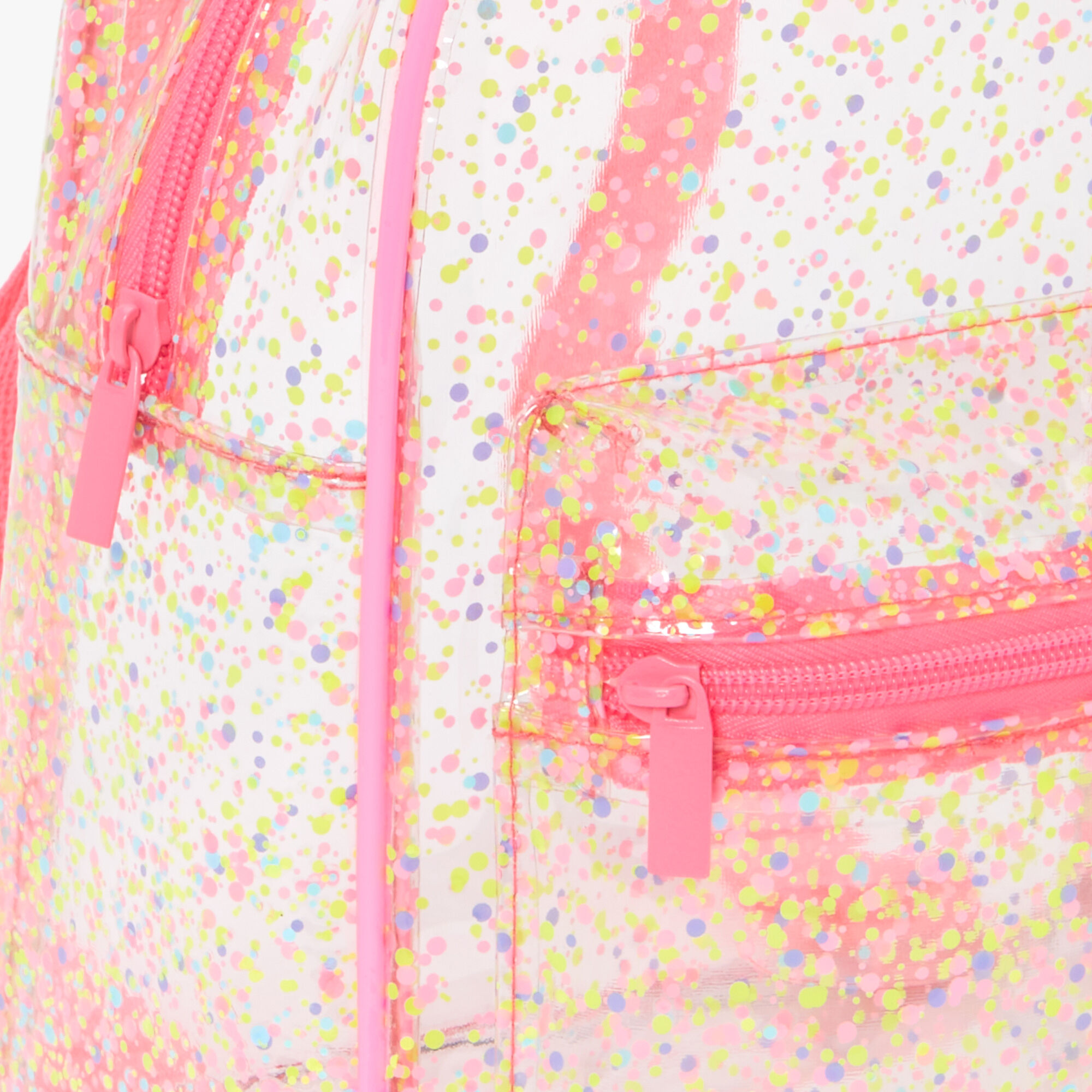 Neon Confetti Clear Mini Backpack,