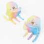 Small Rainbow Ombre Hair Claws - 2 Pack,
