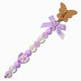 Gold-tone Butterfly &amp; Lilac Bow Sticker Charm,