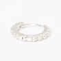 Sterling Silver 22G Pearl Helix Hoop Earring,