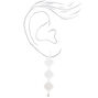 Silver 2&quot; Filigree Drop Earrings,