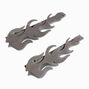 Hematite Flame Hair Clips - 2 Pack,