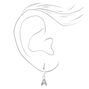 Silver Initial Earring Stackables Set &#40;3 Pack, A&#41;,