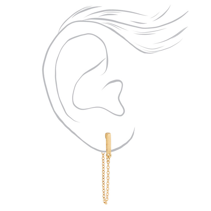18kt Gold Plated Stud &amp;  Drop Earrings - 9 Pack,