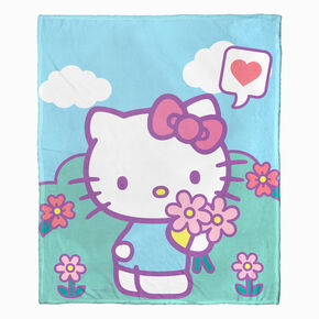 Hello Kitty&reg; Picking Flowers Silk Touch Throw Blanket &#40;ds&#41;,