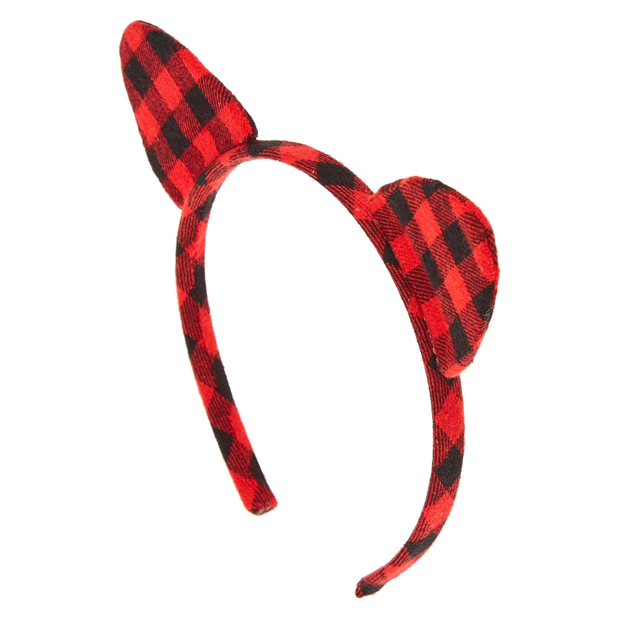 Kids Buffalo Babe Black And Red Plaid Cat Ears Claire S Us