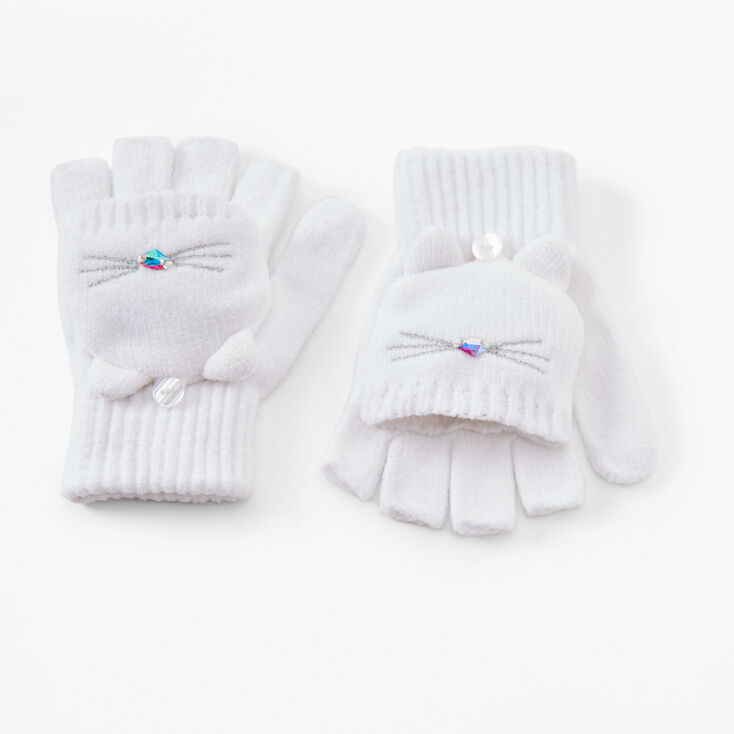 Gants chat - Blanc,