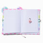 Rainbow Polka Dot Chibi Bear Plush Lock Diary,