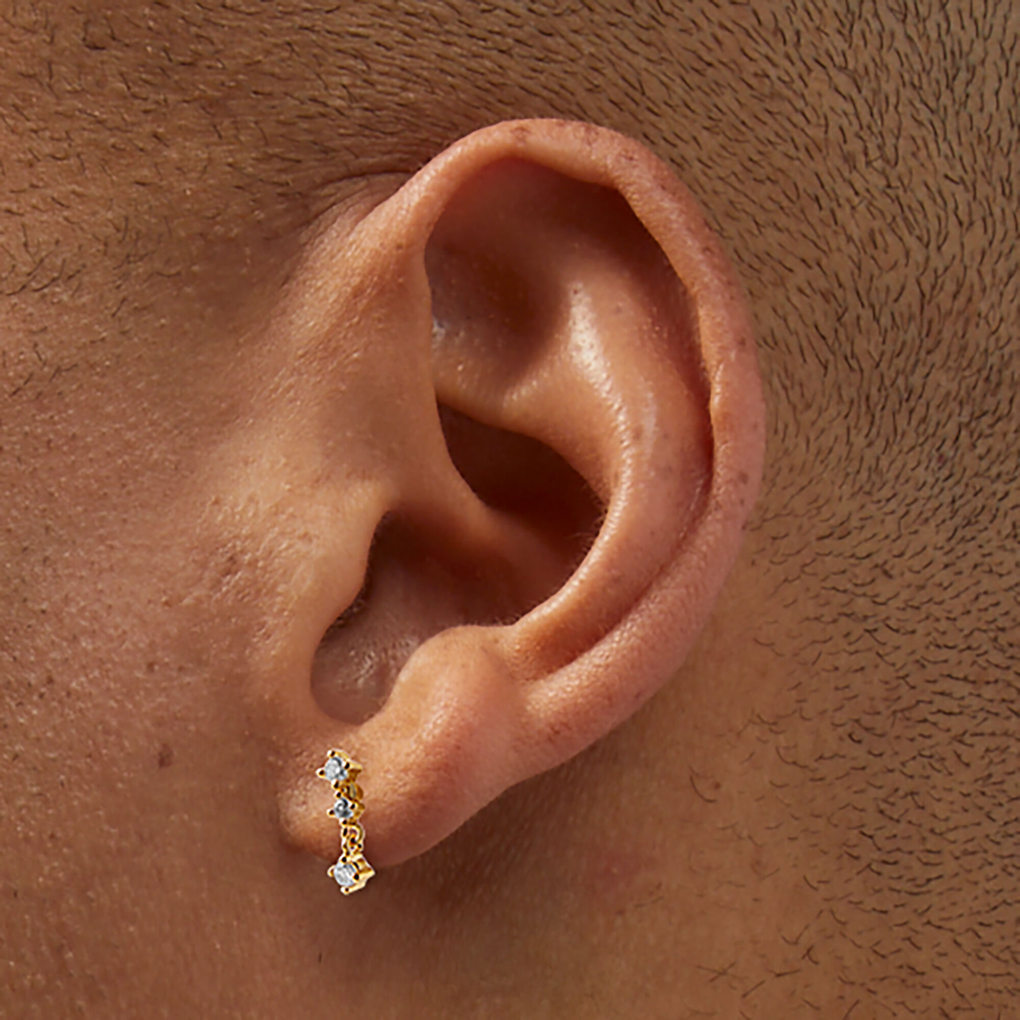 Claire's 18k gold earrings hot sale