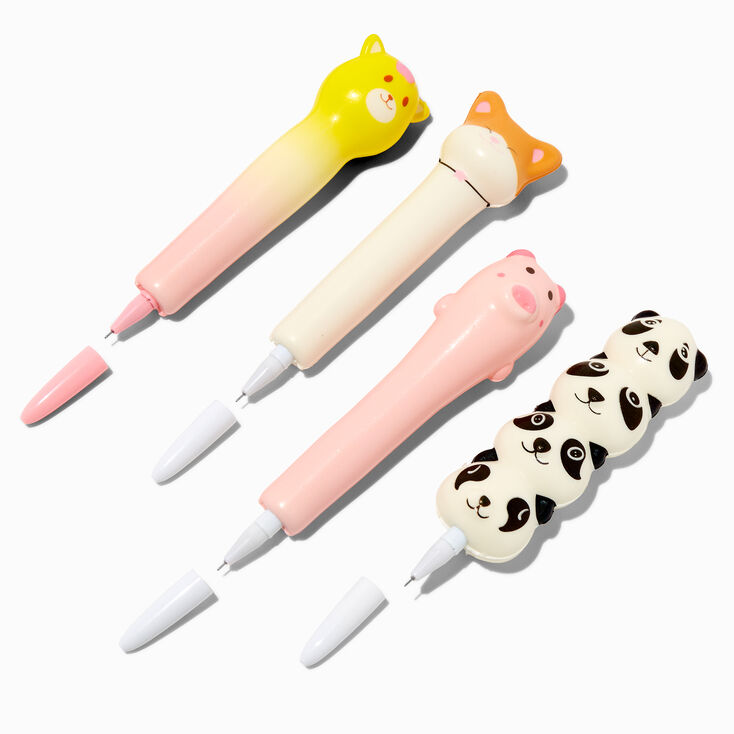 Squish Friends Multicolored Rollerball Pen Set - 4 Pack,