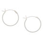 C LUXE by Claire&#39;s Sterling Silver 16mm Classic Hoop Earrings,