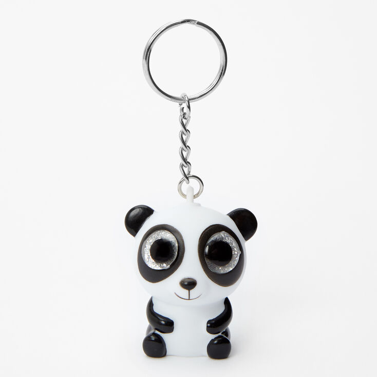 Claire's Porte-clés panda aux yeux exorbités
