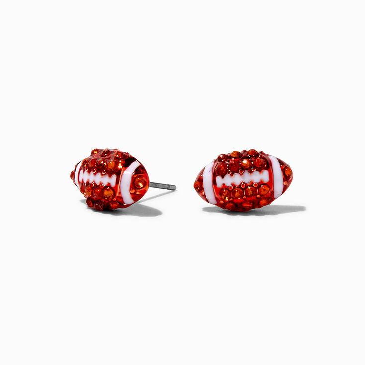 Football Stud Earrings ,