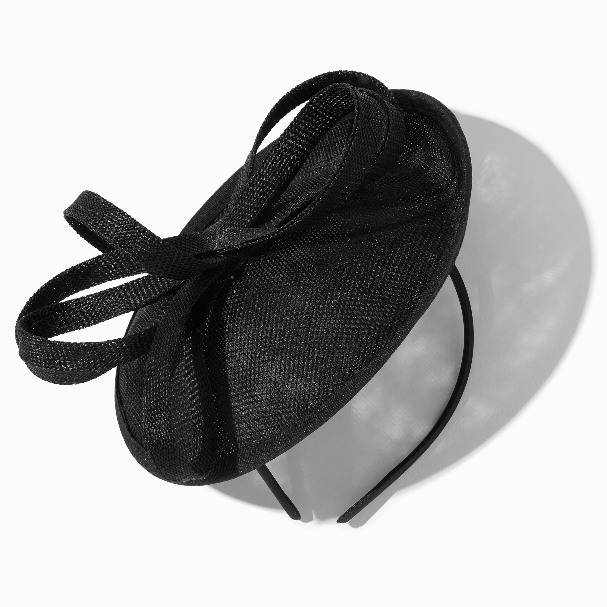 View Claires Ribbon Bow Saucer Headband Black information