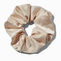 Tan Satin Hair Scrunchie,