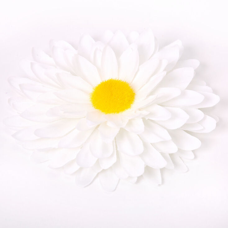 Claire's Barrette à cheveux avec marguerite - Blanc