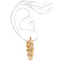 Gold 30MM Twisted Hoop Earrings,