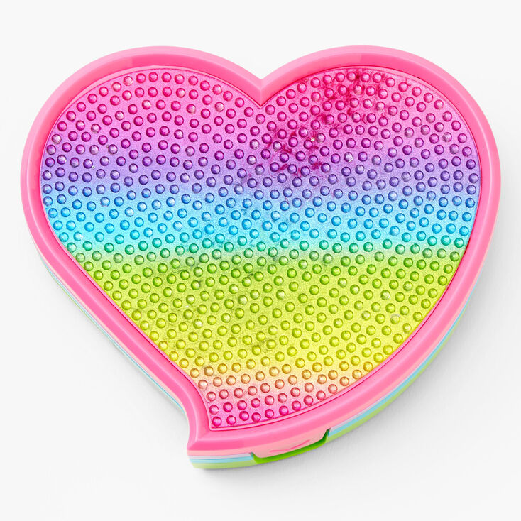 Rainbow Heart Bling Makeup Set,