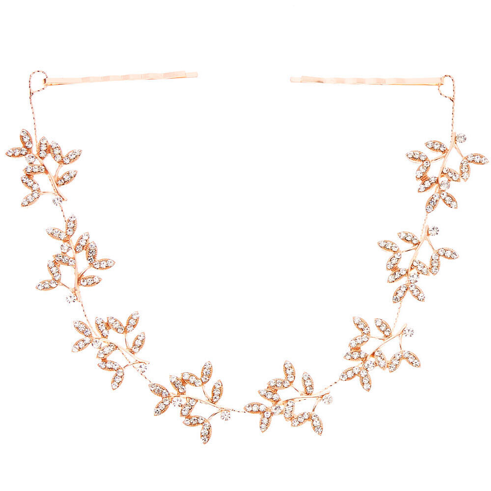 Rose Gold Leaf Vine Hair Swag,