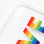 Rainbow Love Clear Phone Case - Fits iPhone XR,