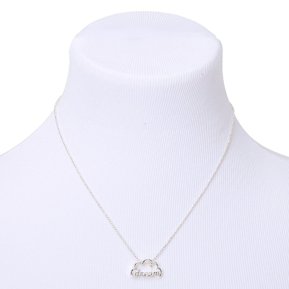 Silver Dream Cloud Pendant Necklace,