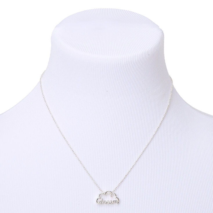 Silver Dream Cloud Pendant Necklace,