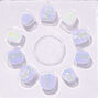 Claire&#39;s Club Purple Snowflake Square Press On Vegan Faux Nail Set - 10 Pack,