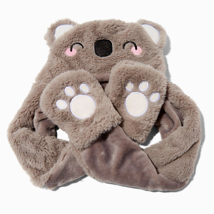 Claire&#39;s Club Gray Koala Hood,