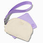 Lavender &amp; White Nylon Coin Purse Set - 2 Pack,
