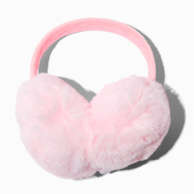 Pink Furry Ear Muffs,