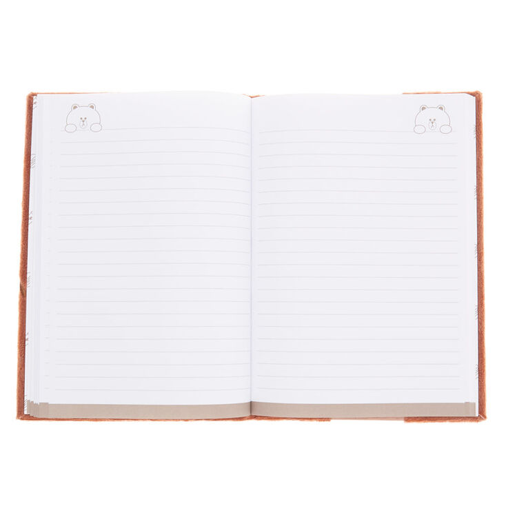 LINE FRIENDS&copy; Brown A5 Plush Notebook &ndash; Brown,