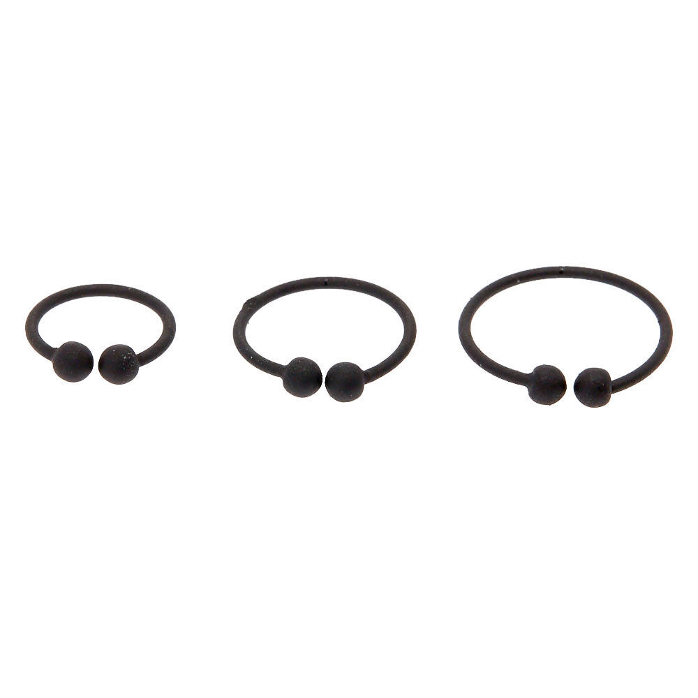 Matte black nose ring top