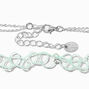 Claire&#39;s Club Yeti Silver Multi Strand Choker Necklaces - 3 Pack,