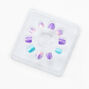 Claire&#39;s Club Chrome Mermaid Vegan Press On Faux Nail Set &#40;10 pack&#41;,