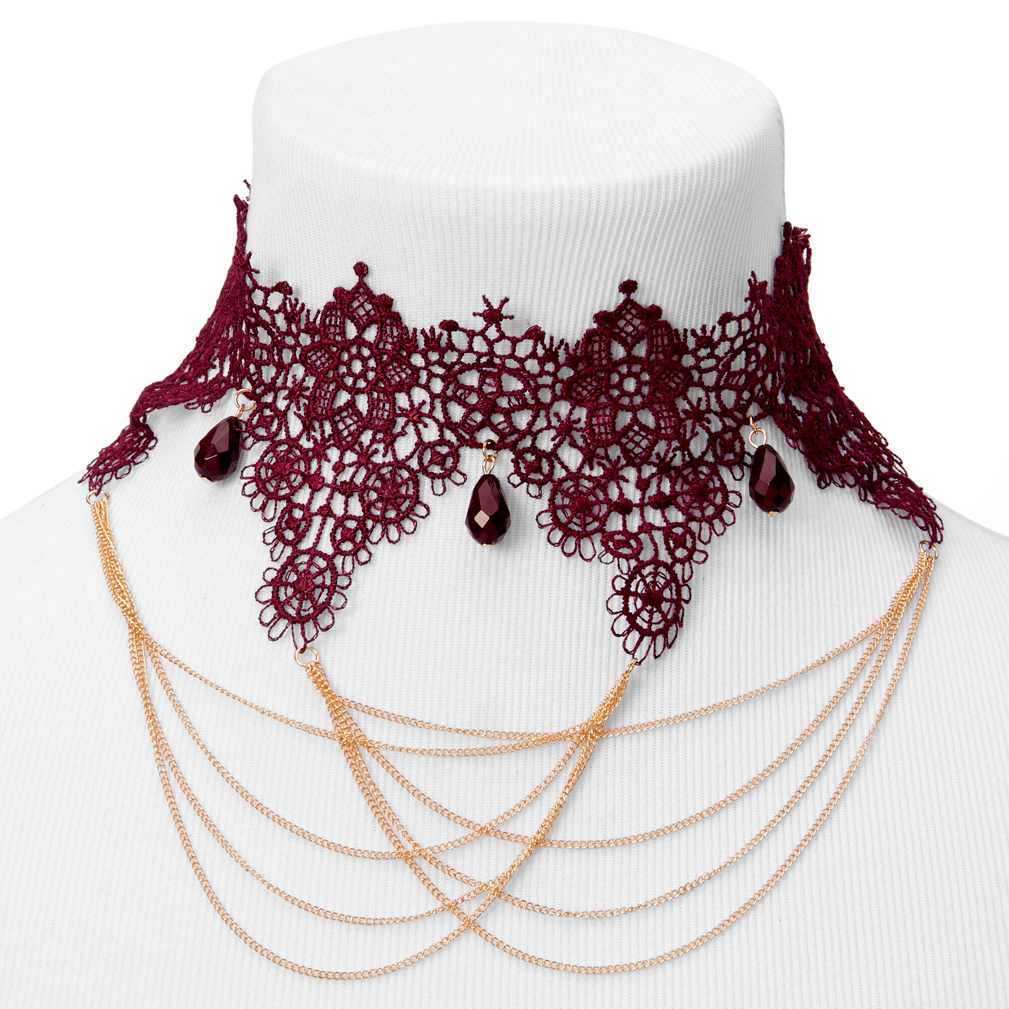 Burgundy jewellery clearance