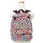 Plush Rainbow Leopard Medium Backpack,